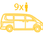 9 miestne taxi